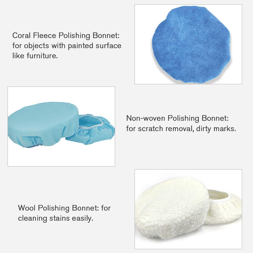 20pcs 5-6 Inch Buffer Bonnets Waxers Bonnet Set 12 Microfiber 4 Wool 4 Non-Woven Buffering Waxing Polishing Pads Cover for Car
20pcs 5-6 Inch Buffer Bonnets Waxers Bonnet Set 12 Microfiber 4 Wool 4 Non-Woven Buffering Waxing Polishing Pads Cover for Car