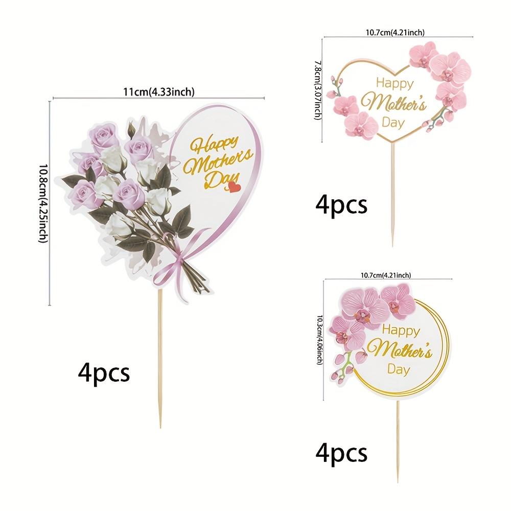 12pcs Mother s Day Cake Decoration Standees Placards Pink Heart Shapes Roses Party Cake Decorations Holiday Supplies
12pcs Mother s Day Cake Decoration Standees Placards Pink Heart Shapes Roses Party Cake Decorations Holiday Supplies