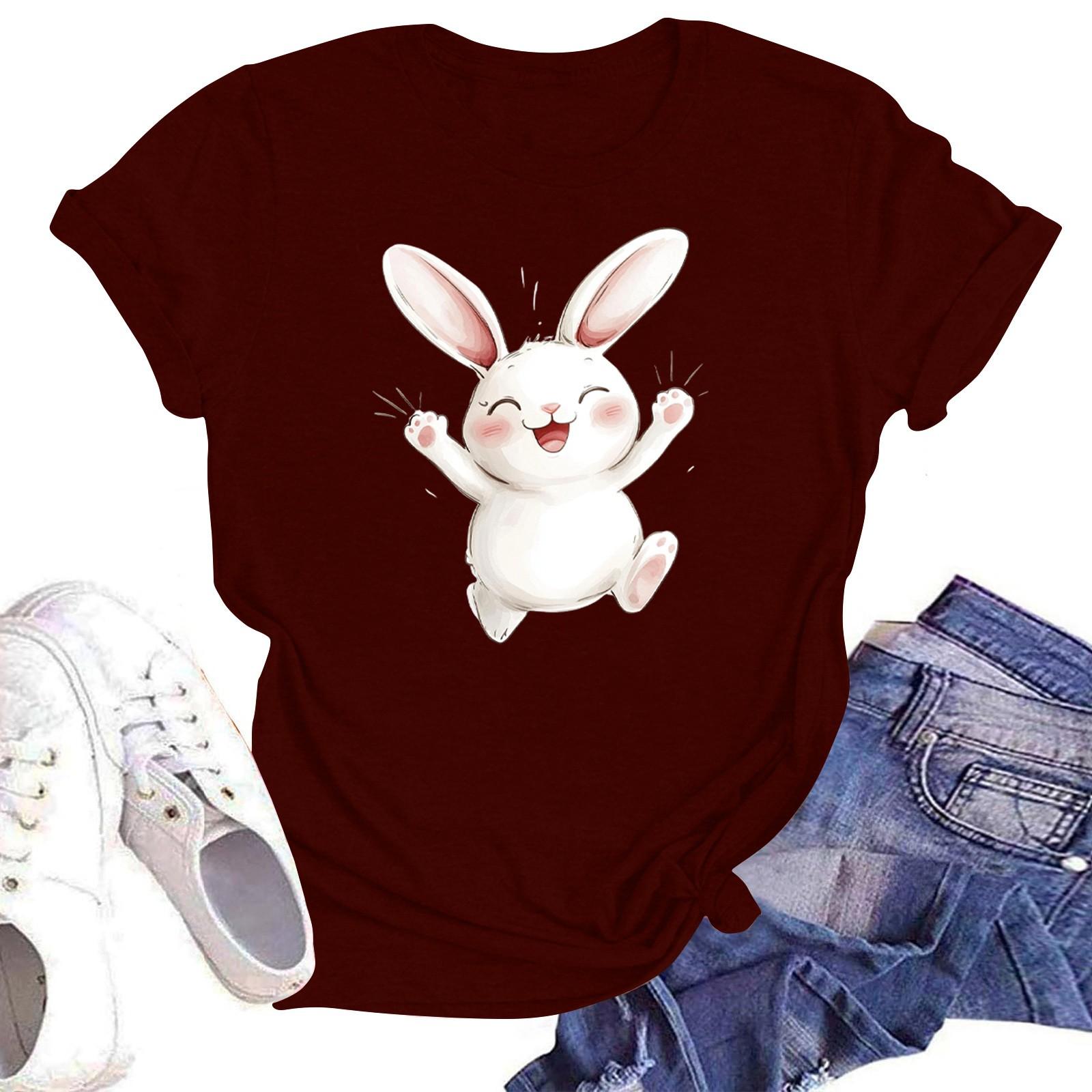 Women s Round Neck Casual Printed Short-sleeved T-shirt Top XXL винний
Women s Round Neck Casual Printed Short-sleeved T-shirt Top XXL винний