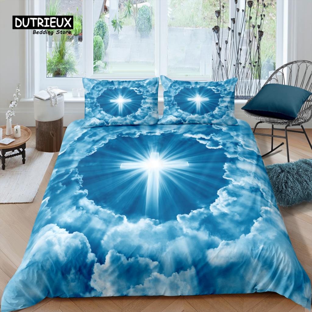 Comforter Home Living Luxury 3D Clouds And Cross Bedding Set Kids Bedding Set Queen And King Eu/Us/Au/Uk Size Comforter (quilt)-EU Single(135*200cm)3pcs
Comforter Home Living Luxury 3D Clouds And Cross Bedding Set Kids Bedding Set Queen And King Eu/Us/Au/Uk Size Comforter (quilt)-EU Single(135*200cm)3pcs