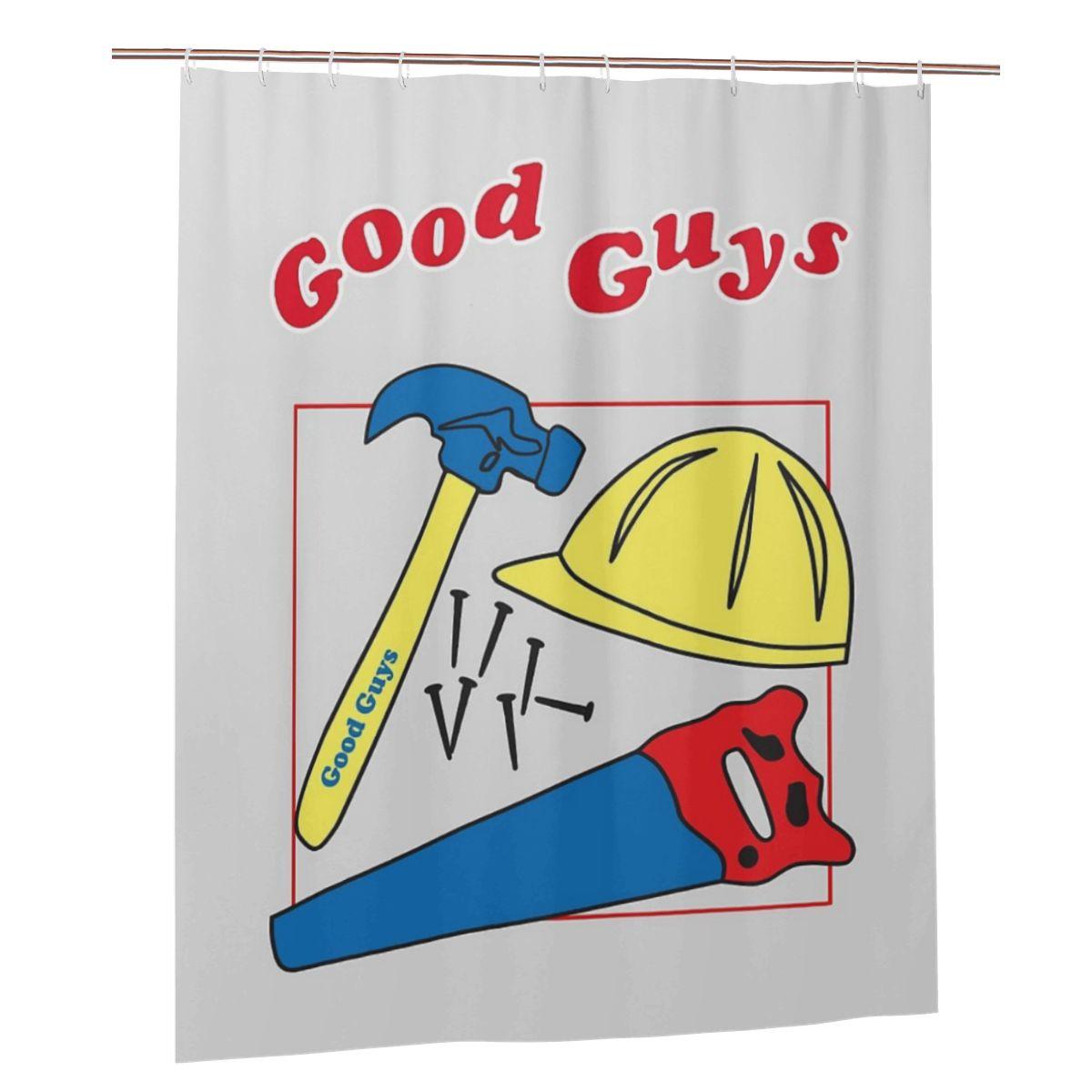 Good Guys Child S Play Chucky - Killer Doll - Construction Shower Curtain Bathroom Polyester Waterproof Bath Curtains With Hooks W60H190(CM)-1 Pcs
Good Guys Child S Play Chucky - Killer Doll - Construction Shower Curtain Bathroom Polyester Waterproof Bath Curtains With Hooks W60H190(CM)-1 Pcs