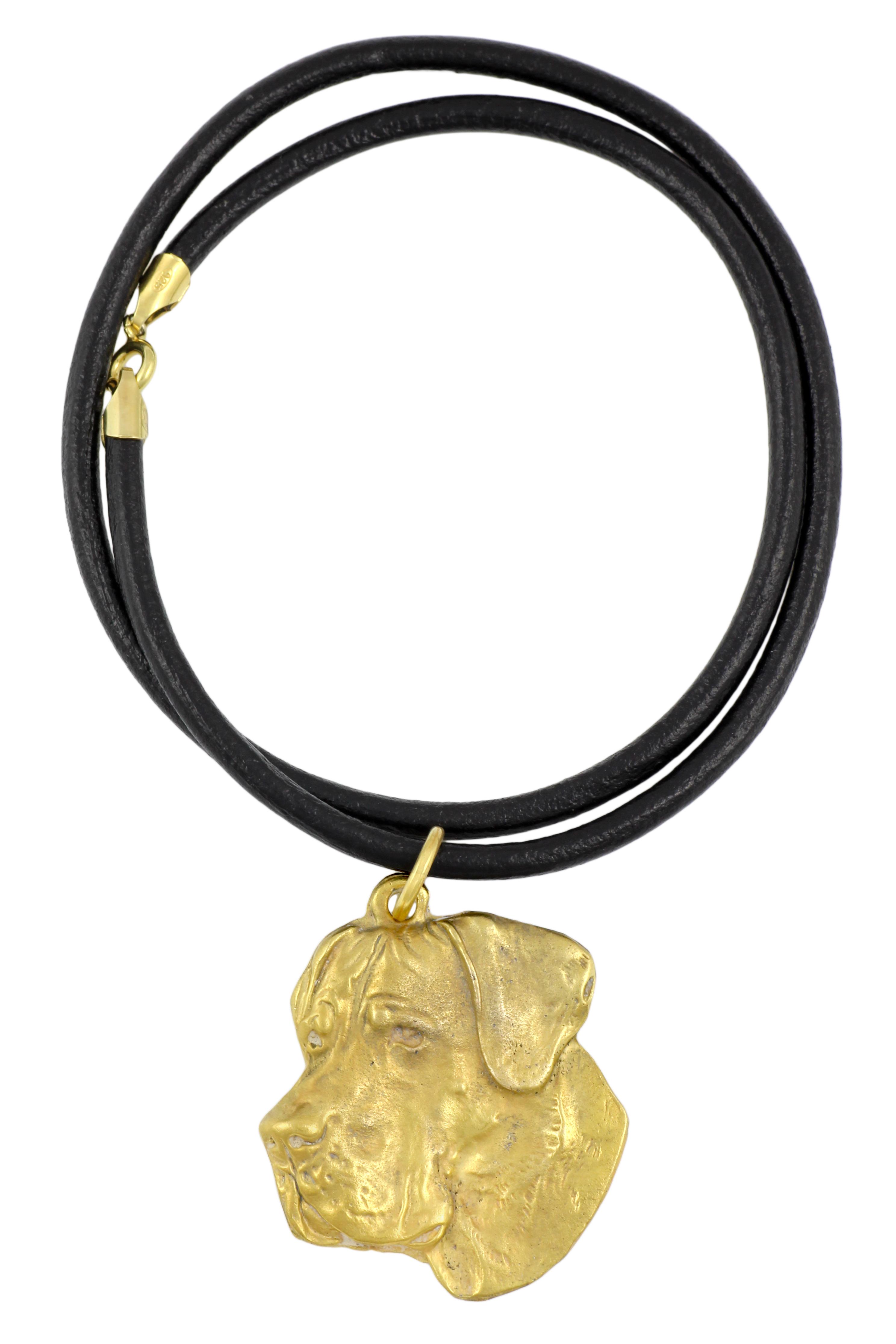 Great Dane II - necklace with a dog in a gift box, gold-plated pendant for a dog lover, striking jewelry by Art-Dog
Great Dane II - necklace with a dog in a gift box, gold-plated pendant for a dog lover, striking jewelry by Art-Dog