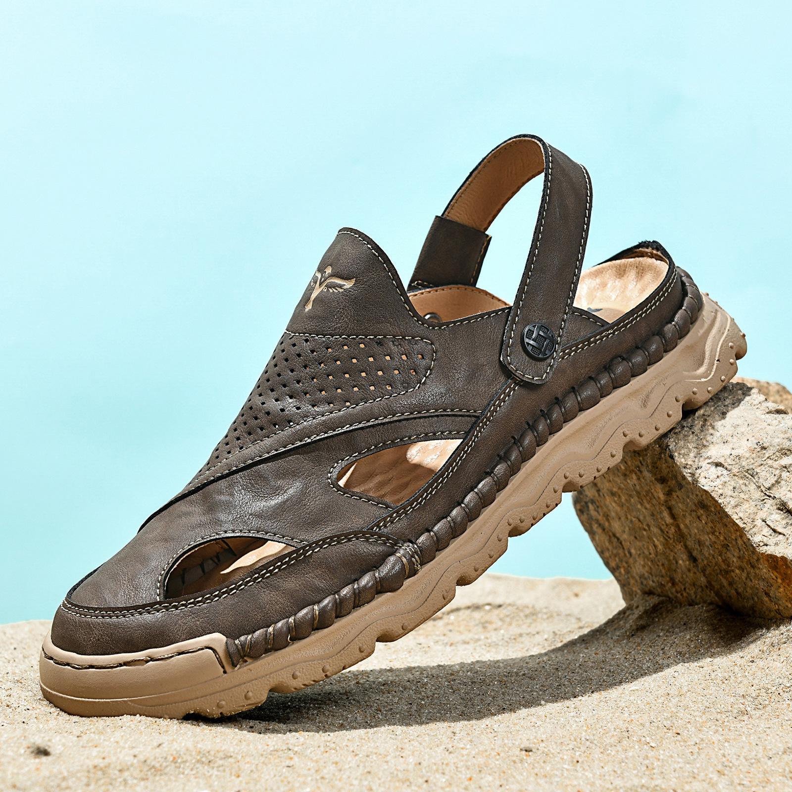Popular Baotou Slippers Men s 2025 New Summer Outdoor Beach Sandals Men s Trend Men s Shoes Sewn Men s Shoes 46
Popular Baotou Slippers Men s 2025 New Summer Outdoor Beach Sandals Men s Trend Men s Shoes Sewn Men s Shoes 46