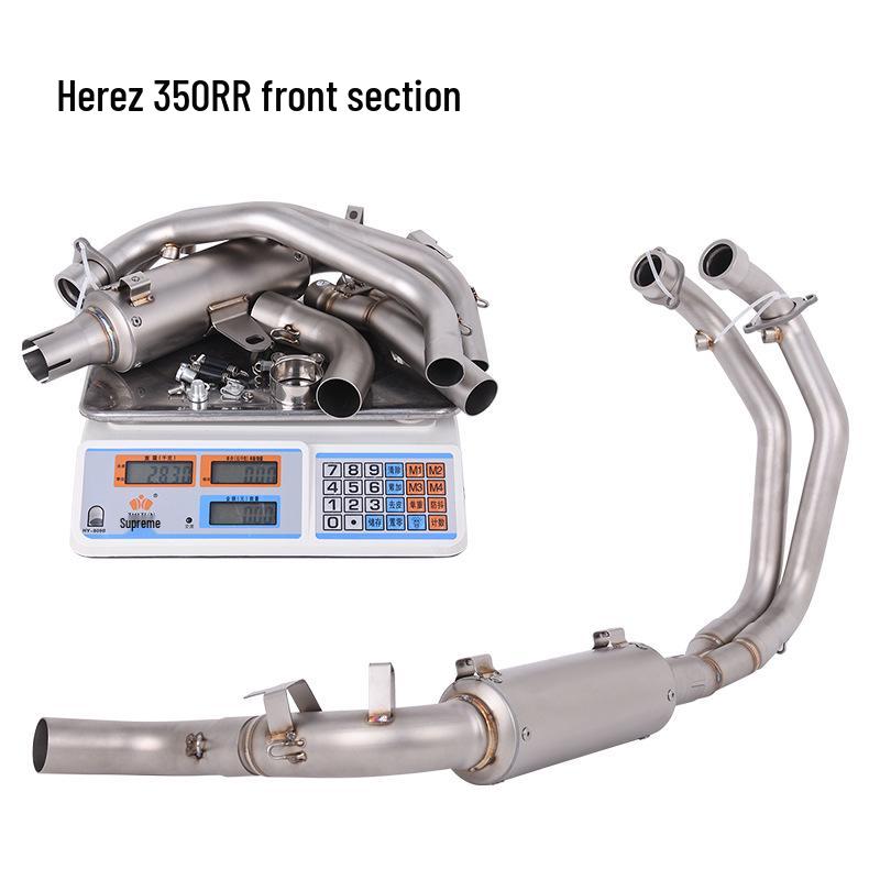 Exhaust Pipe Front Section: Compatible with Kove KY350RR Jerez & Zhumeng KY350GS-2 Motorcycles
Exhaust Pipe Front Section: Compatible with Kove KY350RR Jerez & Zhumeng KY350GS-2 Motorcycles