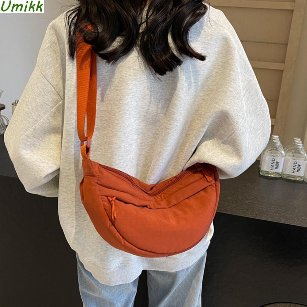 Nylon Crososbody Bag for Women Solid Dumpling Bag Cotton Halfmoon Shoulder Bag Large Capacity Ladies Crescent Bag Simple Satchel
Nylon Crososbody Bag for Women Solid Dumpling Bag Cotton Halfmoon Shoulder Bag Large Capacity Ladies Crescent Bag Simple Satchel