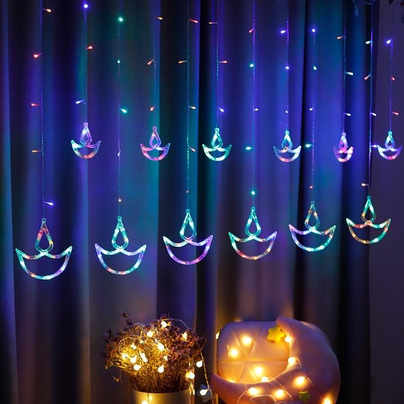 LED Light String EU Plug-in Decorative Curtain Atmosphere Lights Christmas Halloween Birthday Parties Indoor Lighting Fixture
LED Light String EU Plug-in Decorative Curtain Atmosphere Lights Christmas Halloween Birthday Parties Indoor Lighting Fixture