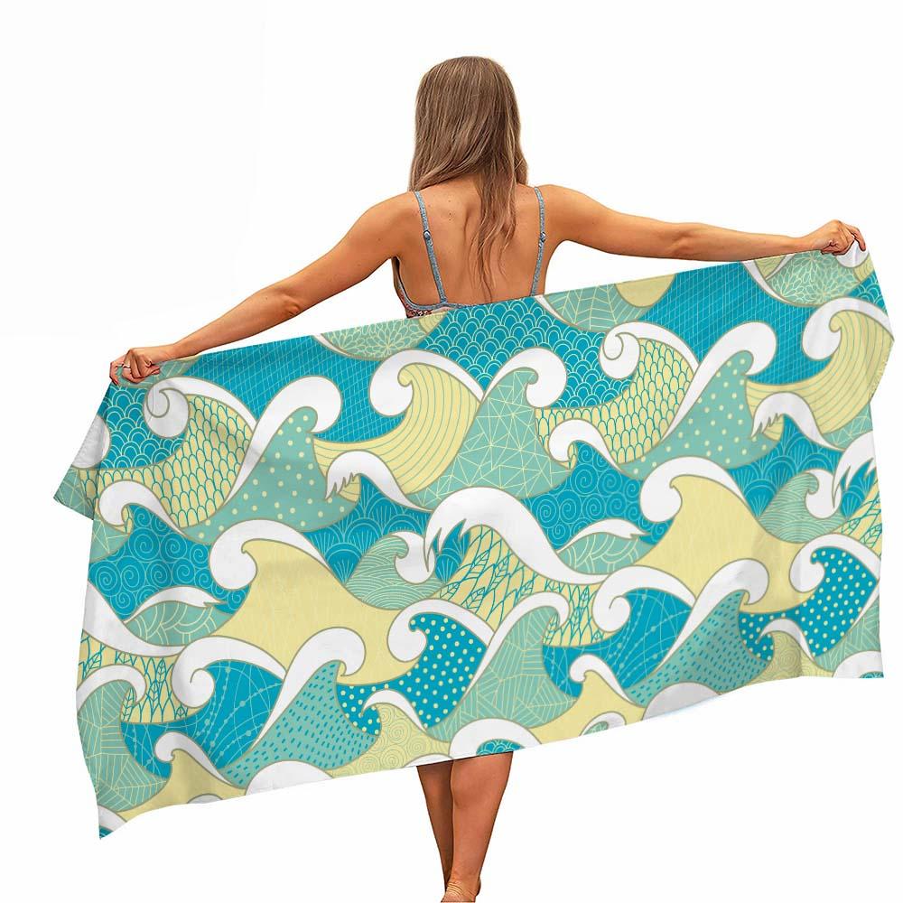 Colourful Japanese Style Waves Microfiber Beach Towel Portable Quick Fast Dry Sand Outdoor Travel Swim Yoga Mat Absorbent Towel W30*H60(CM)
Colourful Japanese Style Waves Microfiber Beach Towel Portable Quick Fast Dry Sand Outdoor Travel Swim Yoga Mat Absorbent Towel W30*H60(CM)