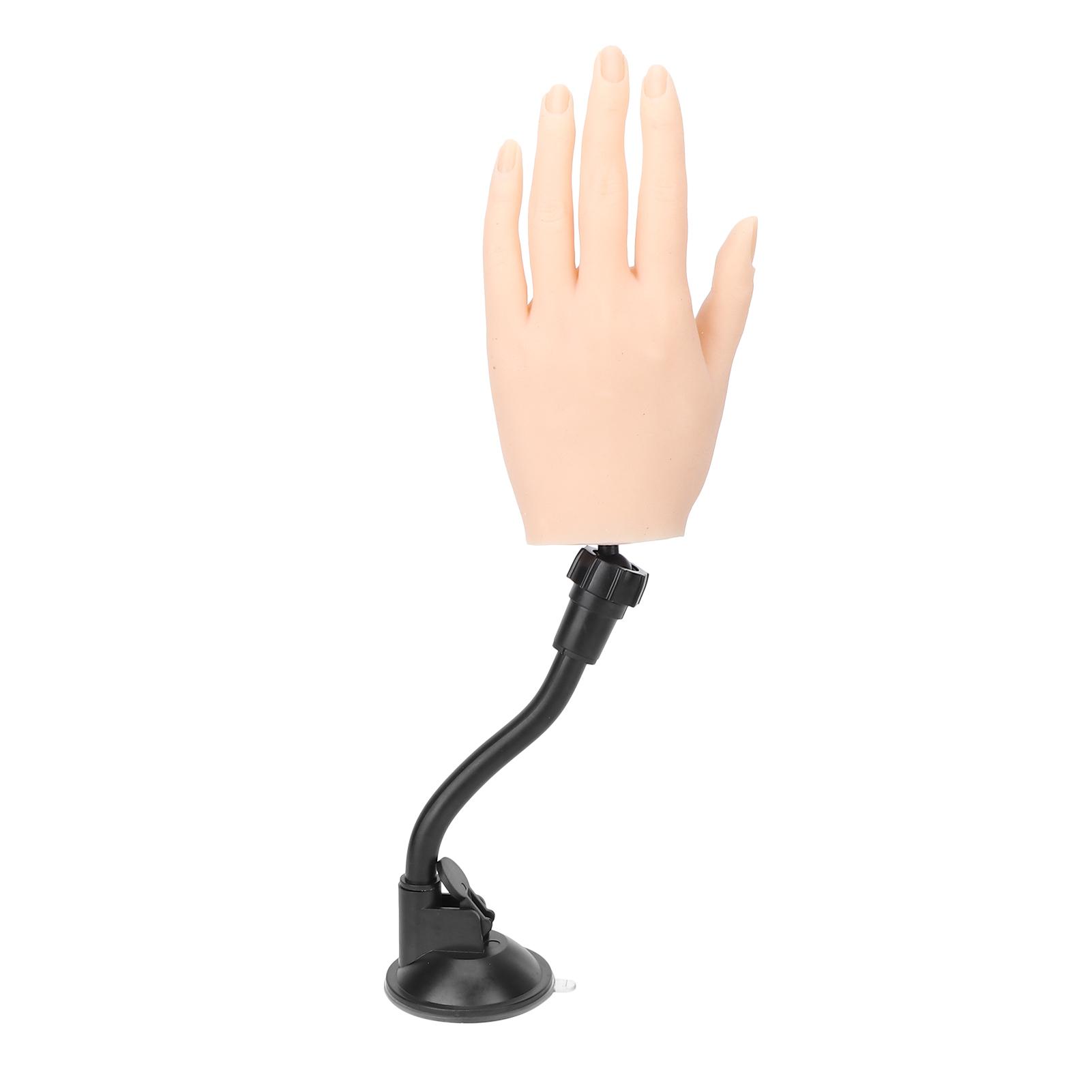 Silicone Nail Art Training Hand Bendable Joints Fake Nail Practice Hand Model with Bracket
Silicone Nail Art Training Hand Bendable Joints Fake Nail Practice Hand Model with Bracket