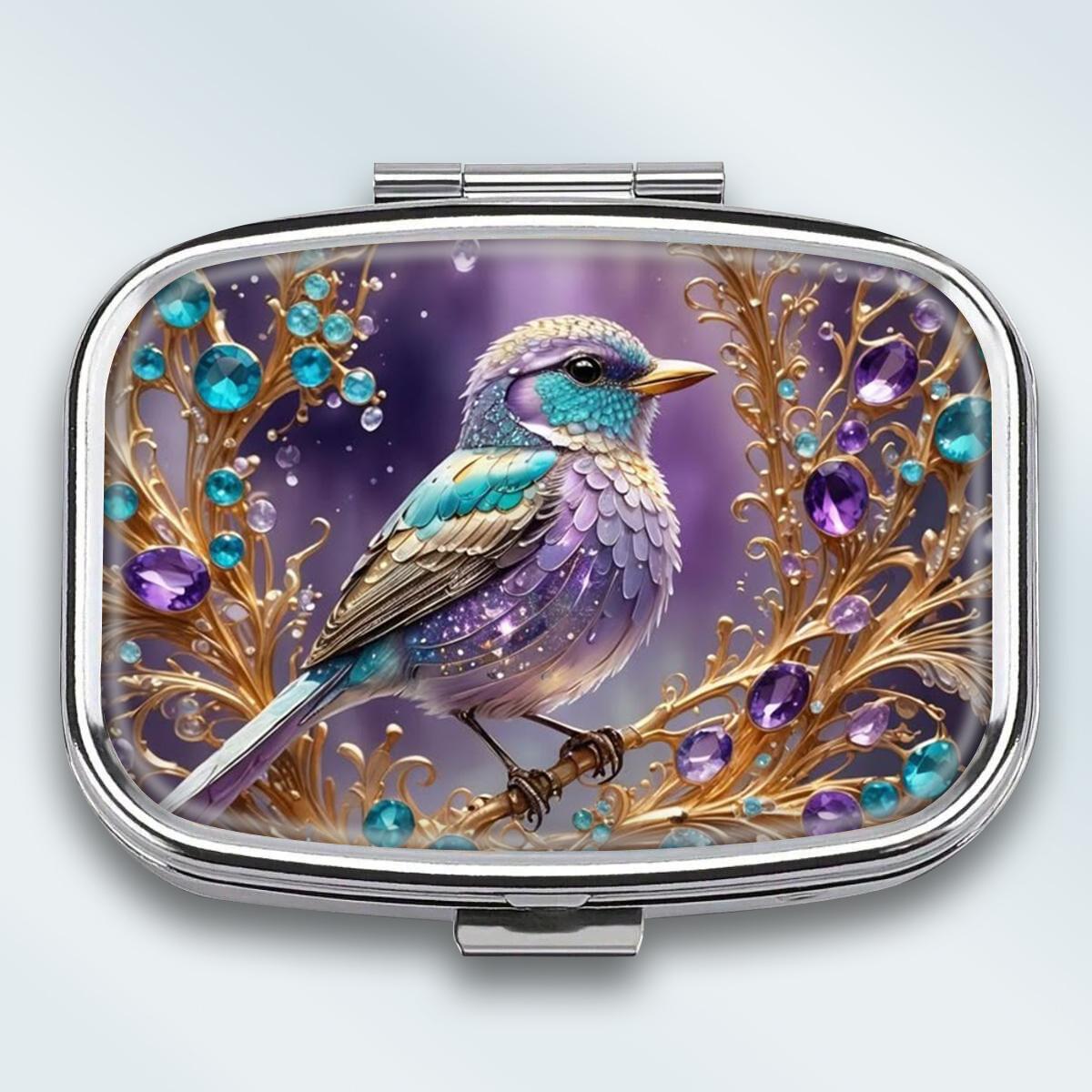 Portable Pill Box with 2 Compartments, Mini Metal Medicine Organizer Case, Cute Printed Pill Container for Vitamins, Pills, Jewelry, Travel, Daily Use різнокольоровий
Portable Pill Box with 2 Compartments, Mini Metal Medicine Organizer Case, Cute Printed Pill Container for Vitamins, Pills, Jewelry, Travel, Daily Use різнокольоровий