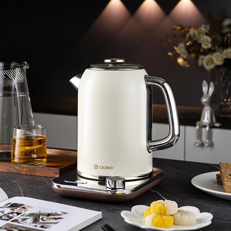 CICERO 2024 German Electric Kettle, 316 Stainless Steel, Keep Warm & Constant Temp, Home Use 1.7L білий/коричневий
CICERO 2024 German Electric Kettle, 316 Stainless Steel, Keep Warm & Constant Temp, Home Use 1.7L білий/коричневий
