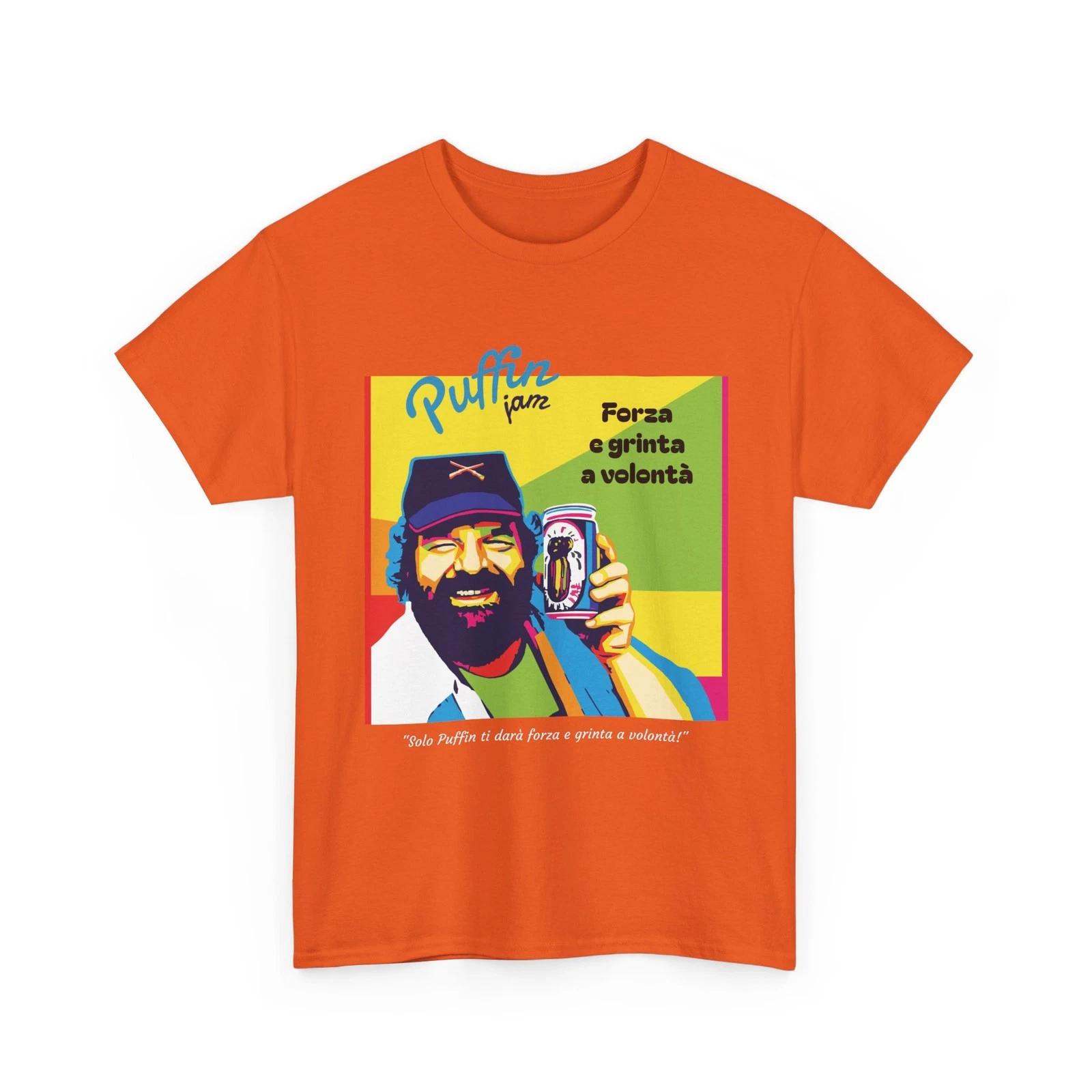 100% Cotton T-shirt Mens Tees Top Bud Spencer promotes Puffin jam 100% cotton 3XL
100% Cotton T-shirt Mens Tees Top Bud Spencer promotes Puffin jam 100% cotton 3XL