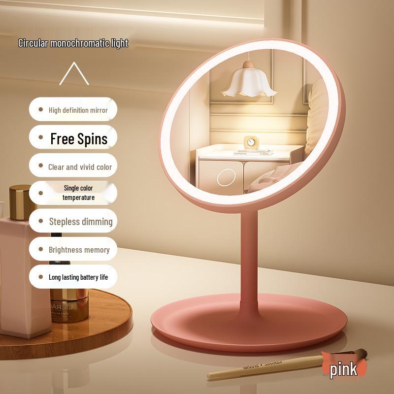 LED Lighted Makeup Mirror: Portable Desktop Mirror for Dorms & Styling - Compact, Stylish Design Other
LED Lighted Makeup Mirror: Portable Desktop Mirror for Dorms & Styling - Compact, Stylish Design Other
