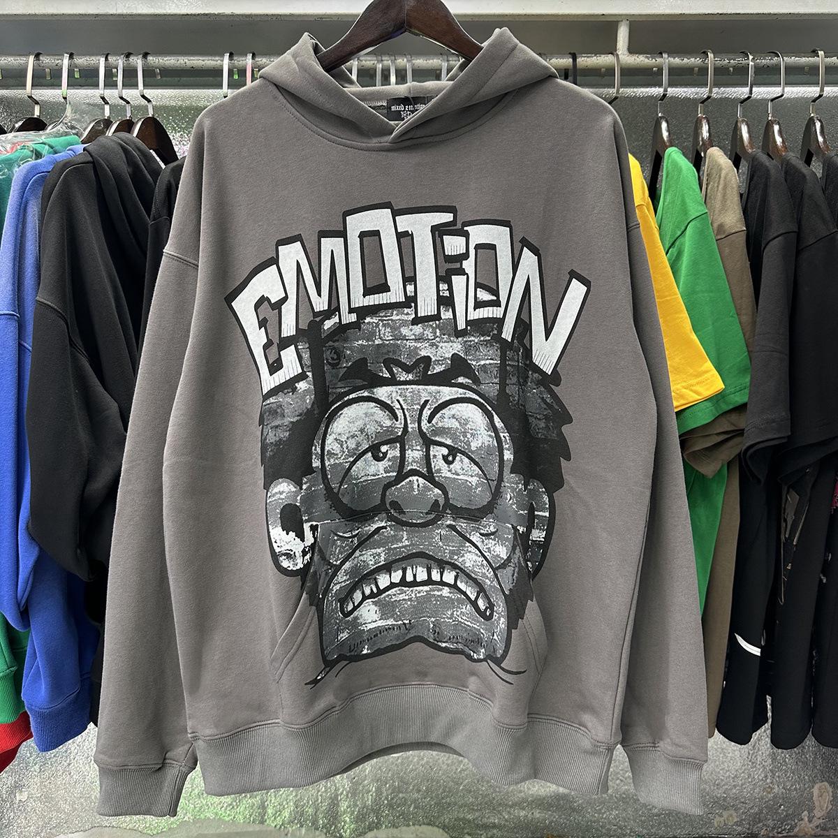 Unisex Trendy Monster Print Terry Cloth Hoodie Extra Large сірий
Unisex Trendy Monster Print Terry Cloth Hoodie Extra Large сірий
