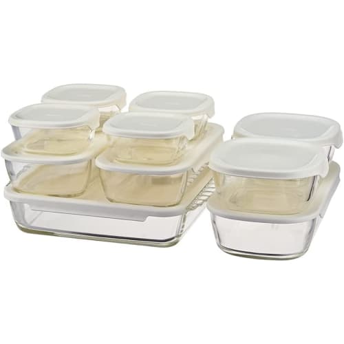 HARIO Stackable Heat-Resistant Glass Containers, Square, Set of 10, HKOZ-1002-OW
HARIO Stackable Heat-Resistant Glass Containers, Square, Set of 10, HKOZ-1002-OW
