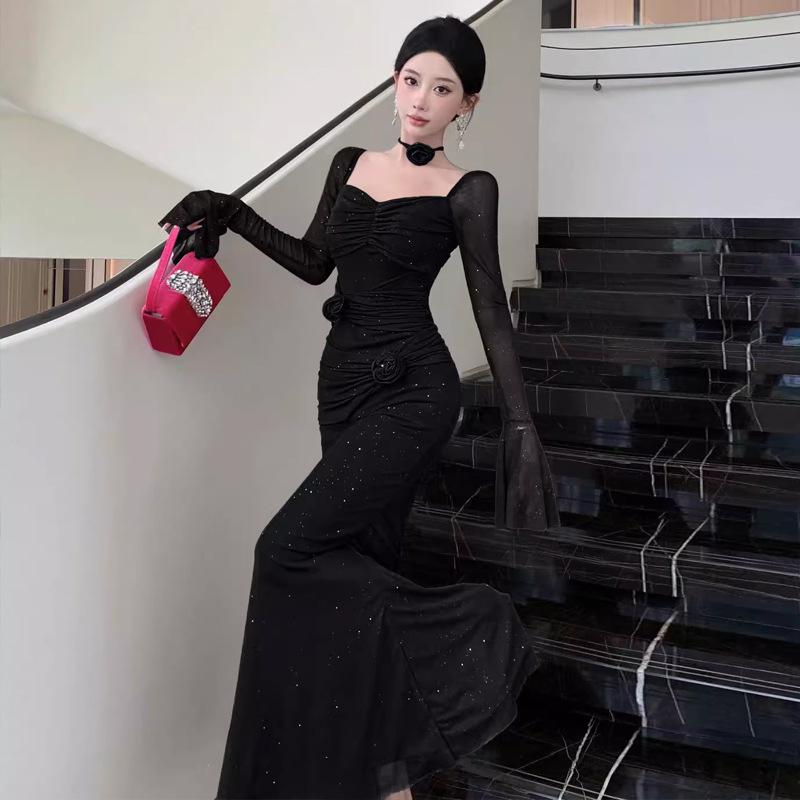 2025 new women s French celebrity fine flash flower decorative dress dress L фіолетовий
2025 new women s French celebrity fine flash flower decorative dress dress L фіолетовий