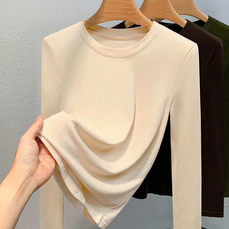 Bottom Shirt Women s New Women s Clothing Solid Color Round Neck Warm Inner Heating Top 3XL колір темно кави
Bottom Shirt Women s New Women s Clothing Solid Color Round Neck Warm Inner Heating Top 3XL колір темно кави