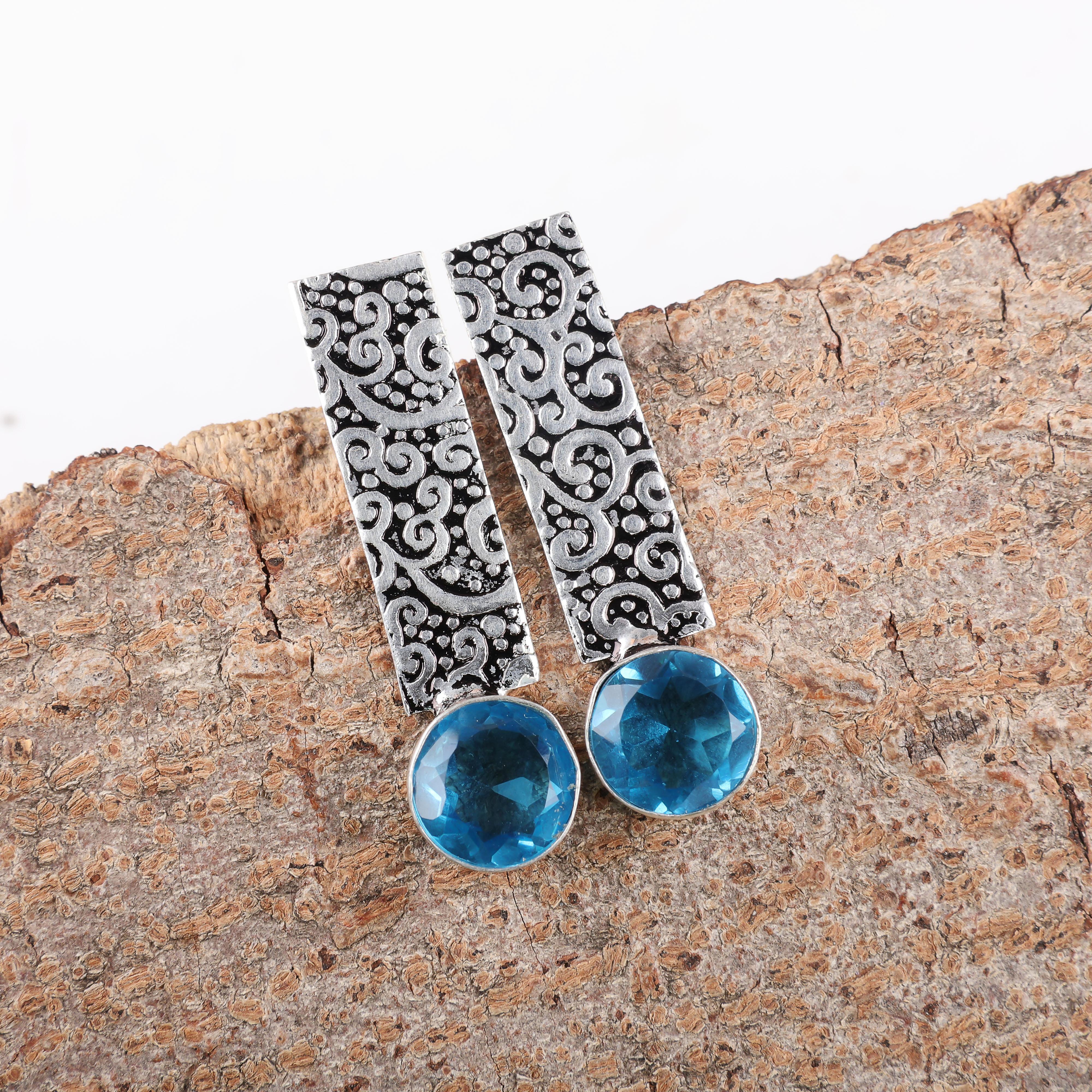Swiss Blue Topaz Earring Gemstone Earring, 925 Solid Sterling Silver Earrings Jewelry Handmade Earrings, Silver Jewelry For Gift 1.23 Inches синій
Swiss Blue Topaz Earring Gemstone Earring, 925 Solid Sterling Silver Earrings Jewelry Handmade Earrings, Silver Jewelry For Gift 1.23 Inches синій