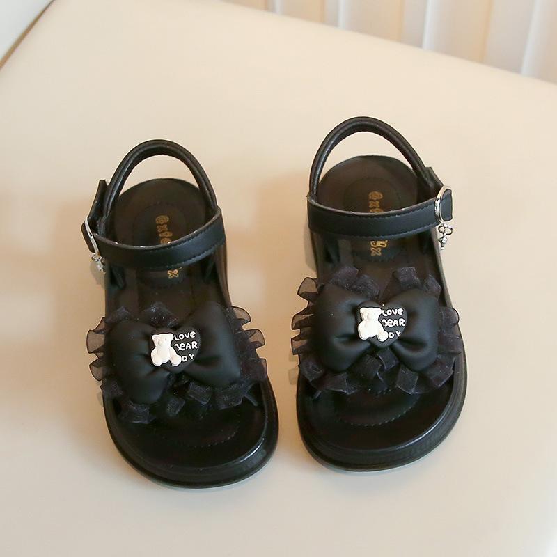 Girls Lace Bow Princess Sandals2026New Summer Cute Bear Beach Shoes for Small, Medium, and Large Children 31-37Code one hand7Double чорний
Girls Lace Bow Princess Sandals2026New Summer Cute Bear Beach Shoes for Small, Medium, and Large Children 31-37Code one hand7Double чорний