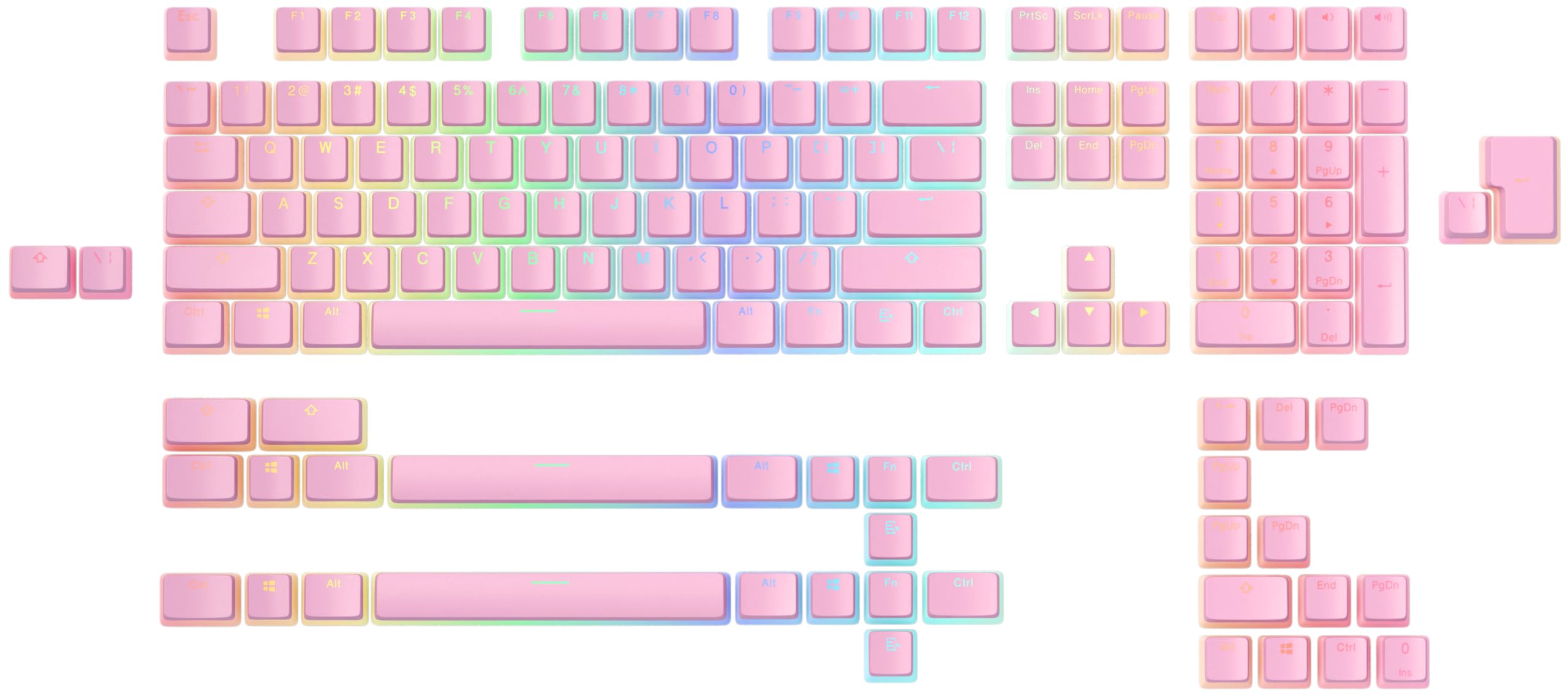 Glorious Aura Keycaps V2 Pixel Pink 145 Keycap Set for Mechanical Keyboard KB685 - GLO-KC-AURA2-P
Glorious Aura Keycaps V2 Pixel Pink 145 Keycap Set for Mechanical Keyboard KB685 - GLO-KC-AURA2-P