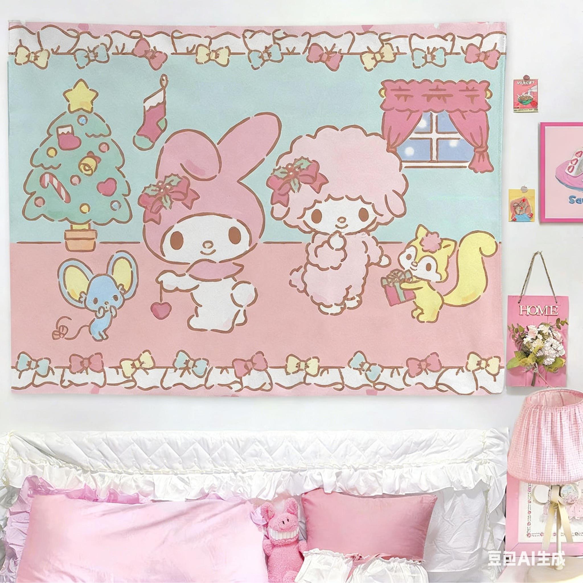 Kawaii Bunny Sheep Cartoon Tapestry Pastel Toy Print Polyester Wall Hanging Sweet Pink Themed Home Decor for Bedroom Dorm 74x94cm(29x37in)
Kawaii Bunny Sheep Cartoon Tapestry Pastel Toy Print Polyester Wall Hanging Sweet Pink Themed Home Decor for Bedroom Dorm 74x94cm(29x37in)
