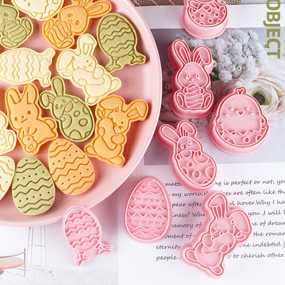 DIY Pastry Decorating Plastic Baking Mould Cookie Cutter 3D Easter Rabbit Easter Biscuit Mold
DIY Pastry Decorating Plastic Baking Mould Cookie Cutter 3D Easter Rabbit Easter Biscuit Mold
