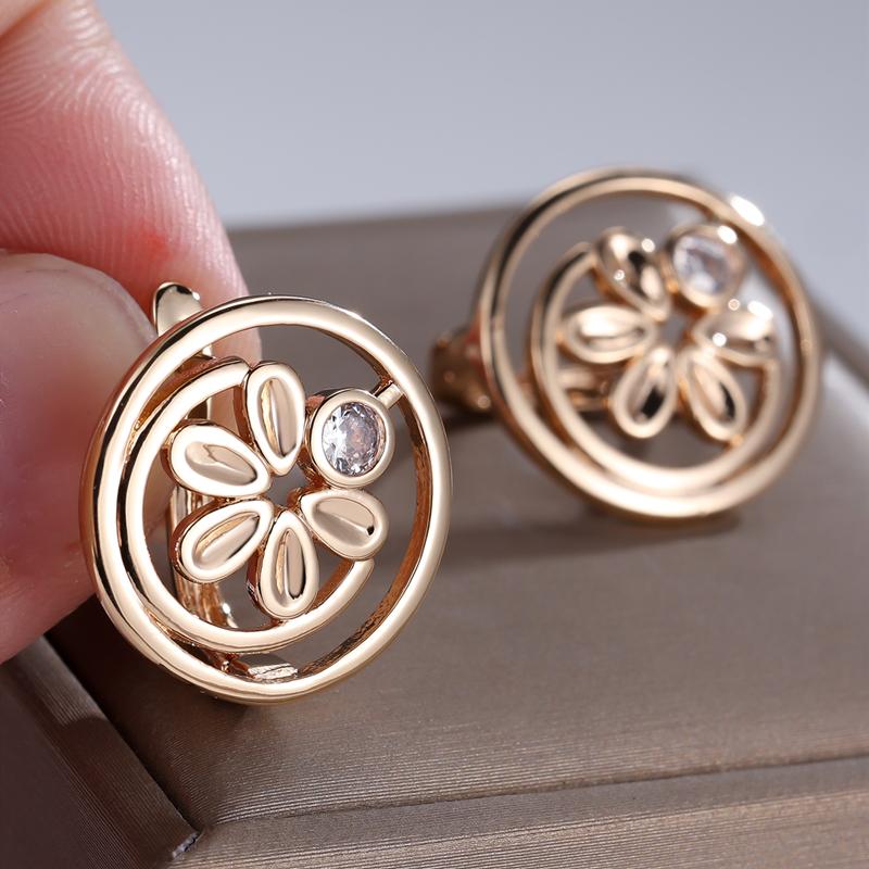 Винтажные серьги из розового золота, круглые, для женщин, серьги-подвески с цветами из циркона, ювелирные изделия в подарок золотой
Винтажные серьги из розового золота, круглые, для женщин, серьги-подвески с цветами из циркона, ювелирные изделия в подарок золотой