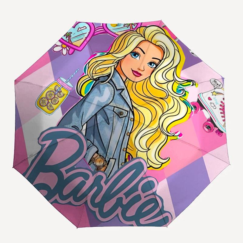1pc Barbie Automatic Folding Umbrella - Compact 8-Rib Design, Durable Plastic & Iron, Lightweight for Outdoor Daily Use21075
1pc Barbie Automatic Folding Umbrella - Compact 8-Rib Design, Durable Plastic & Iron, Lightweight for Outdoor Daily Use21075