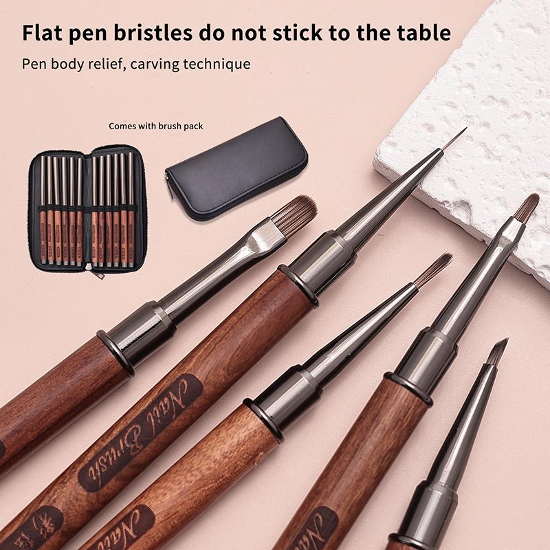 Sandalwood Handle Nail Drawing Brushes For Manicure Lines Painting Gradient Uv Gel Extension Builder Drawing Pen
Sandalwood Handle Nail Drawing Brushes For Manicure Lines Painting Gradient Uv Gel Extension Builder Drawing Pen