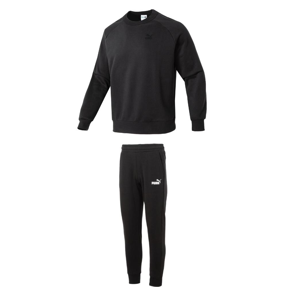 PUMA Warm Crew Neck Pullover Sweatshirt With Drawstring Fleece Mid Waist Long Pants Casual Sports Set Men sweatshirt, pants Black 627451+682724 M
PUMA Warm Crew Neck Pullover Sweatshirt With Drawstring Fleece Mid Waist Long Pants Casual Sports Set Men sweatshirt, pants Black 627451+682724 M