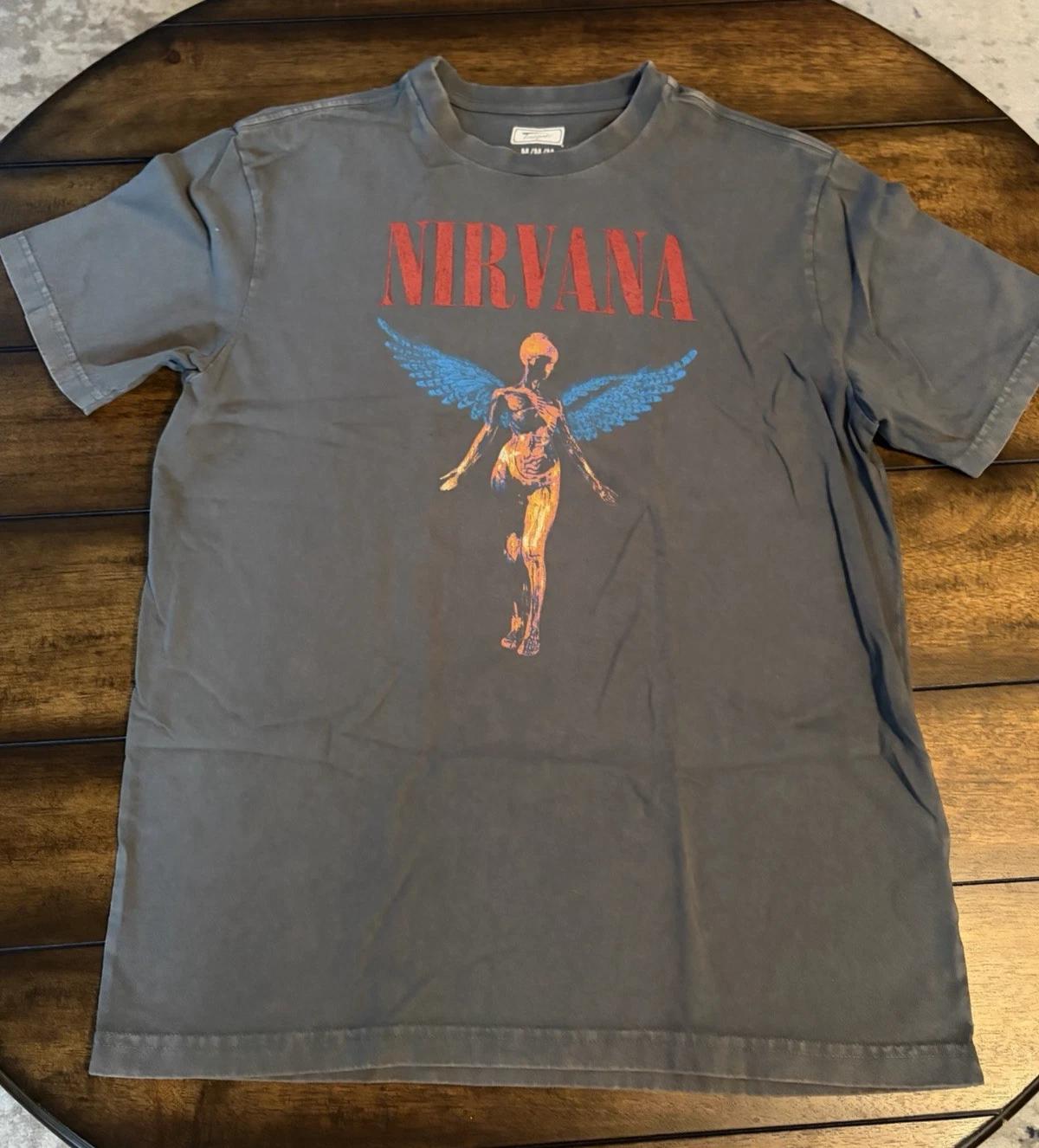 Nirvana T-Shirt Mens Medium Grey AE Tailgate Retro Grunge Rock Band Tour Concert 4XL
Nirvana T-Shirt Mens Medium Grey AE Tailgate Retro Grunge Rock Band Tour Concert 4XL
