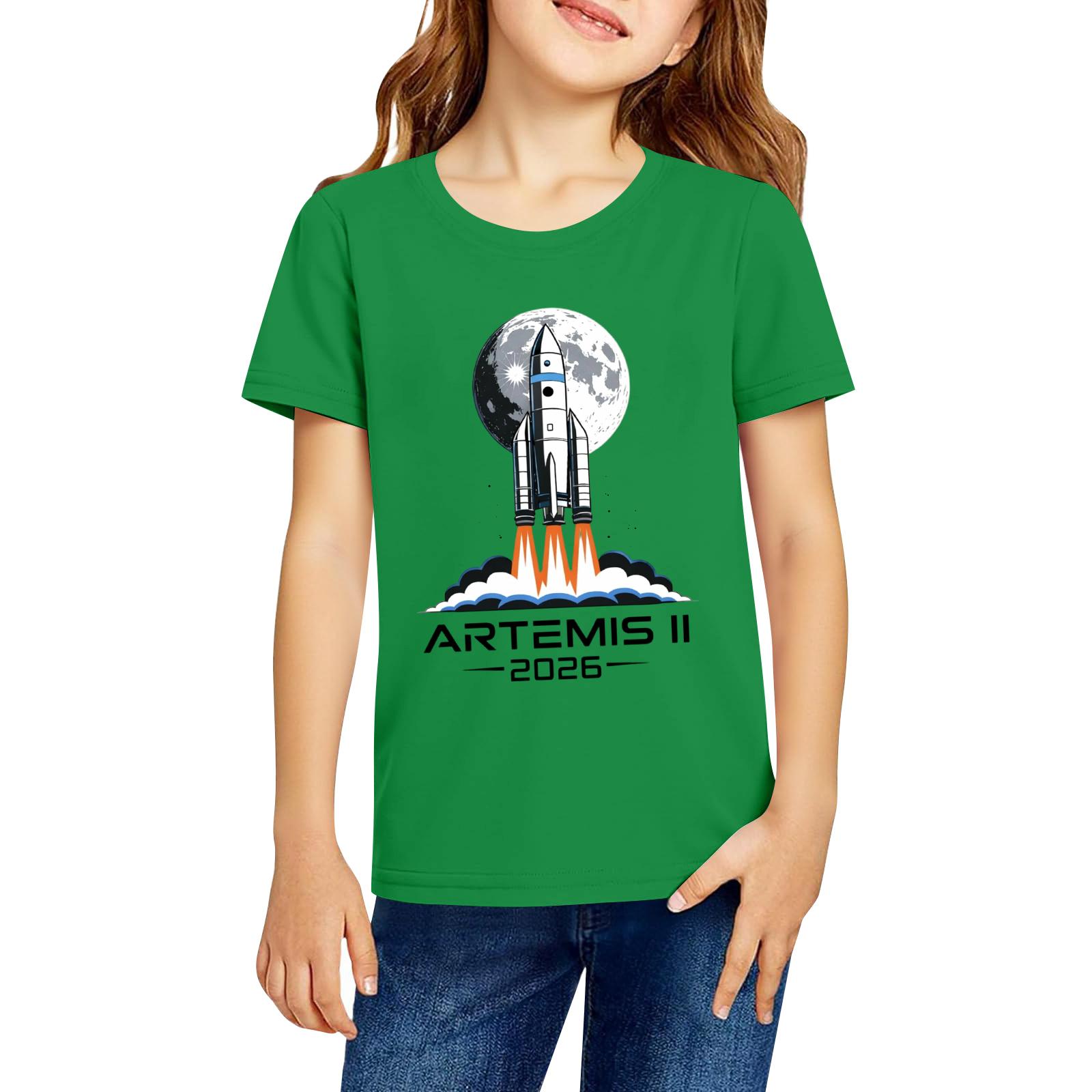 Kids Casual Short Sleeve T-Shirt Artemis II 2026 Printed Graphic Tee Comfortable Fit Lightweight Fabric Suitable for Everyday Wear 160 зелёный
Kids Casual Short Sleeve T-Shirt Artemis II 2026 Printed Graphic Tee Comfortable Fit Lightweight Fabric Suitable for Everyday Wear 160 зелёный