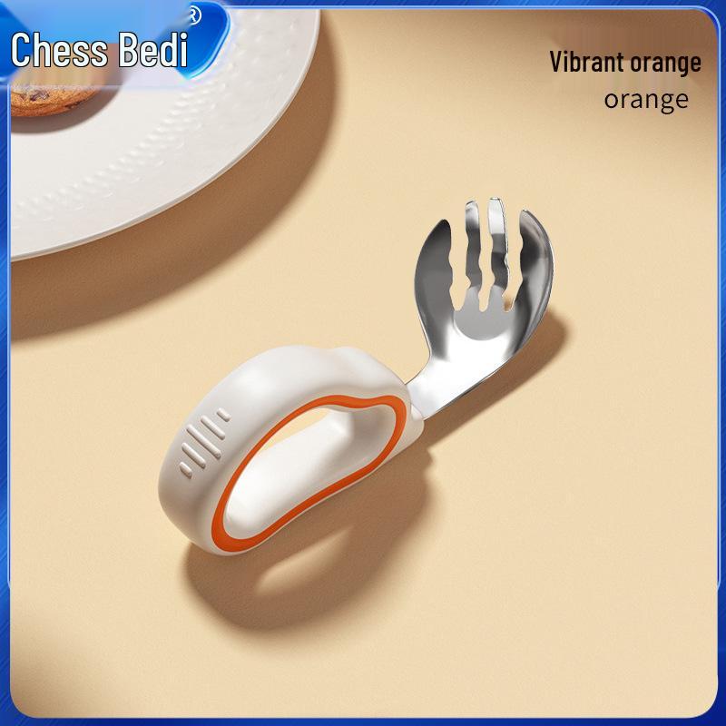 Infant Training Silicone Spoon & Fork Set - Stainless Steel, Short Handle, Bent Head for Learning to Eat
Infant Training Silicone Spoon & Fork Set - Stainless Steel, Short Handle, Bent Head for Learning to Eat