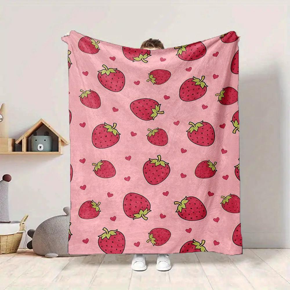 1pc Strawberry Heart Lightweight Flannel Blanket, Comfortable and Warm Blanket, for Office and Camping Sofa Bed037 130cmx150cm
1pc Strawberry Heart Lightweight Flannel Blanket, Comfortable and Warm Blanket, for Office and Camping Sofa Bed037 130cmx150cm