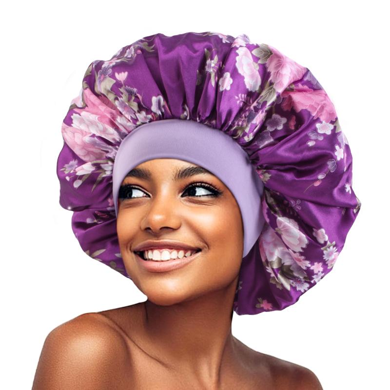 Large Size Satin Night Hat Bonnet Flower Print Elastic Wide Band Sleeping Cap For Women Hair Care Shower Cap Hats Head Wrap One Size фиолетовый
Large Size Satin Night Hat Bonnet Flower Print Elastic Wide Band Sleeping Cap For Women Hair Care Shower Cap Hats Head Wrap One Size фиолетовый