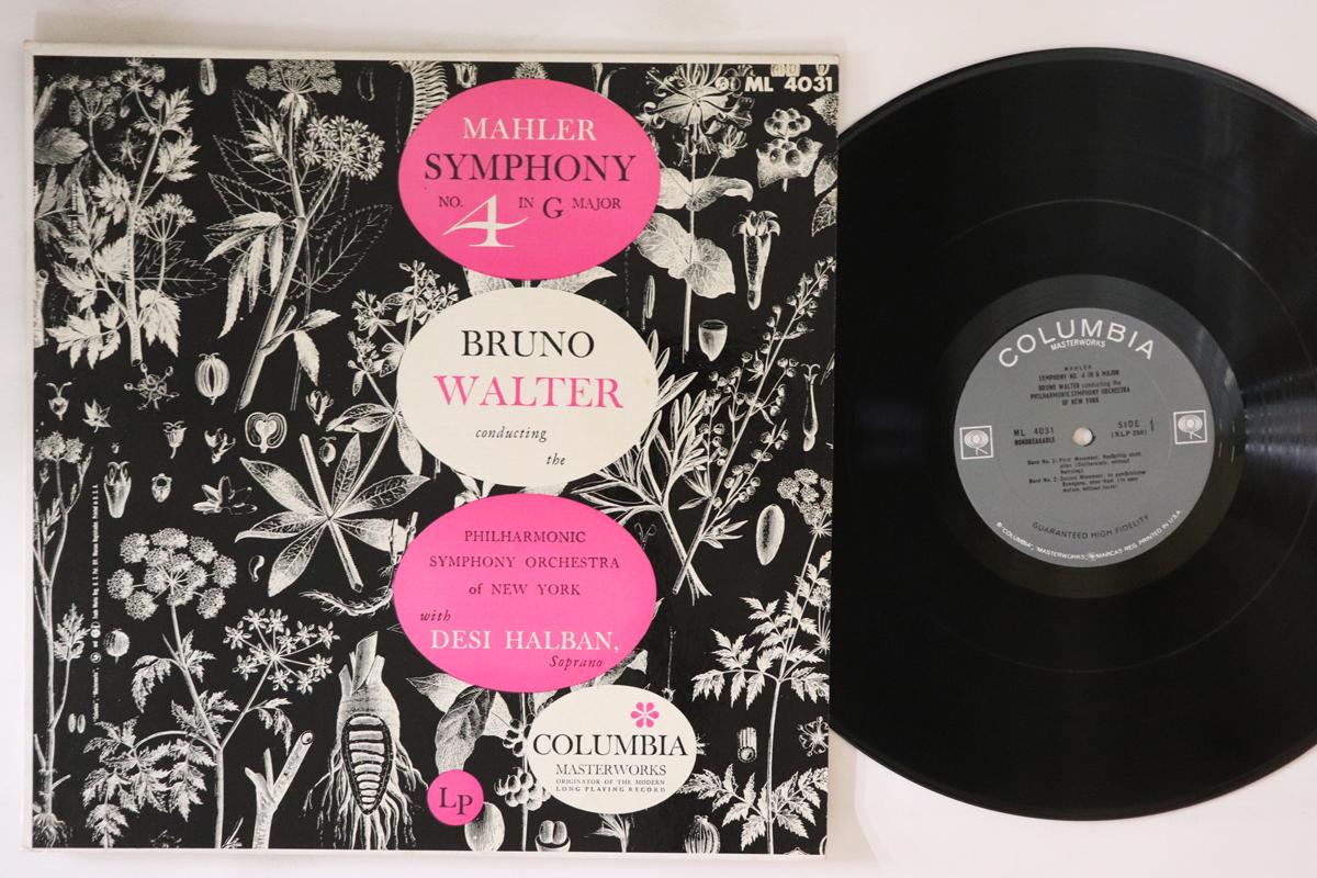 LP Record BRUNO WALTER DESI HALBAN PHILHARM Mahler Symphony No. 4 In G Major ML4031 COLUMBIA MASTE US Classical Used
LP Record BRUNO WALTER DESI HALBAN PHILHARM Mahler Symphony No. 4 In G Major ML4031 COLUMBIA MASTE US Classical Used