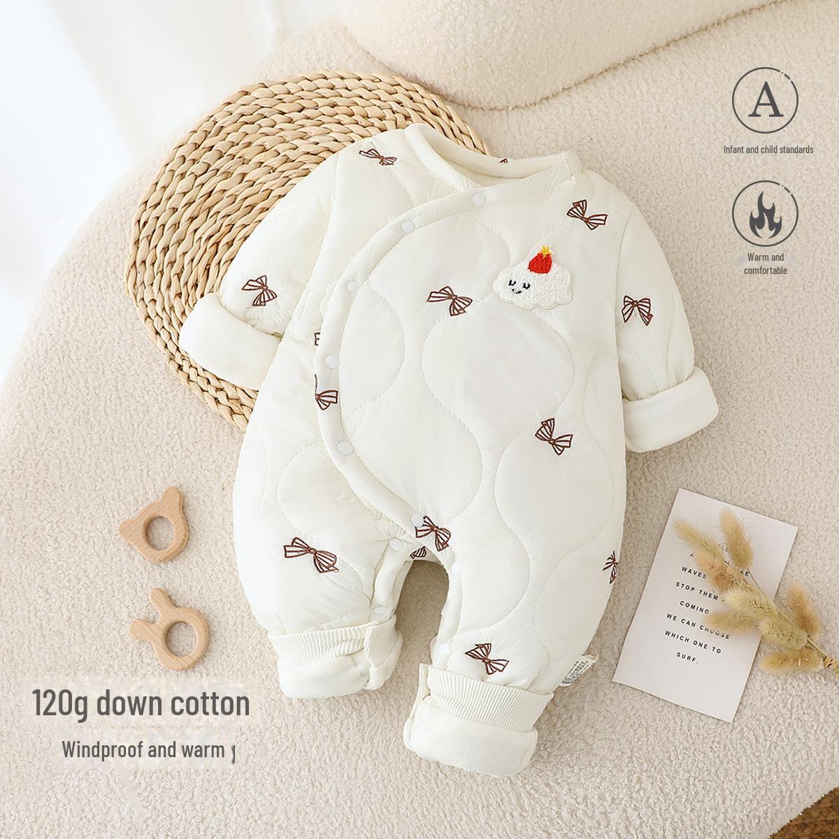 Стеганый зимний комбинезон: Милый комбинезон для новорожденного - 120 г Одежда для прогулок 80cm белый
Стеганый зимний комбинезон: Милый комбинезон для новорожденного - 120 г Одежда для прогулок 80cm белый