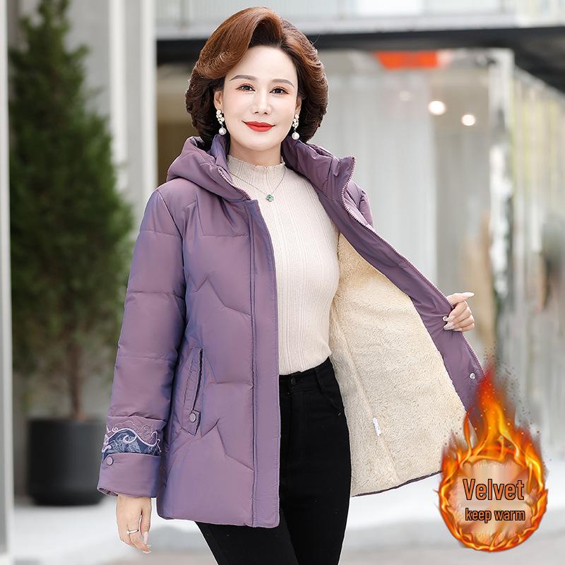Women s Plus Velvet Winter Cotton Jacket for Seniors - Thickened, Hooded Outerwear for Autumn & Winter 3XL (120-135 lbs recommended)
Women s Plus Velvet Winter Cotton Jacket for Seniors - Thickened, Hooded Outerwear for Autumn & Winter 3XL (120-135 lbs recommended)