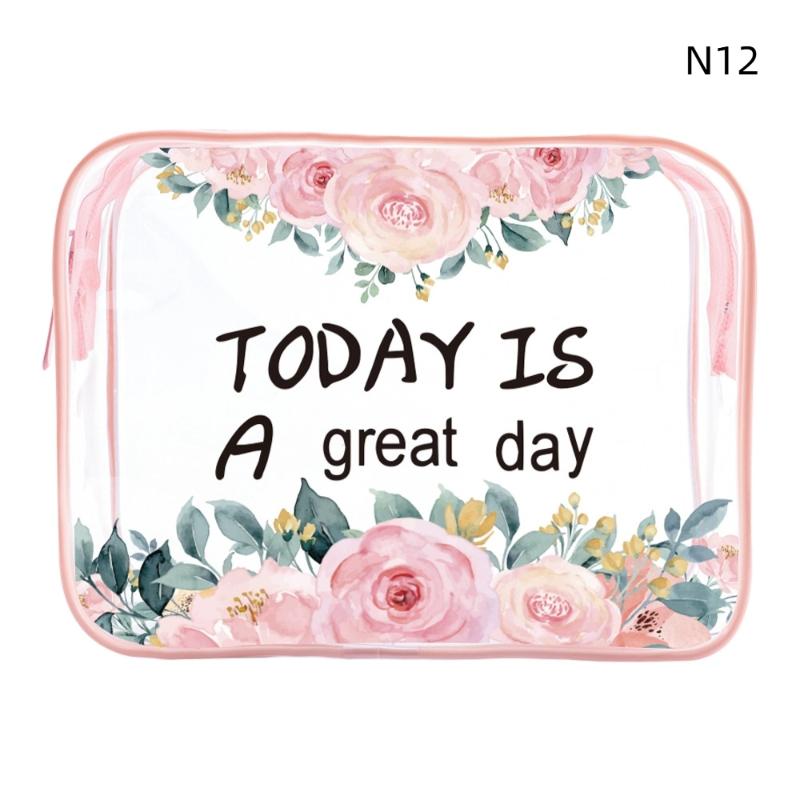 Exquisite Prints Pvc Transparent Makeup Bags Travel Portable Cosmetic Large Capacity Organizer Women S Cosmetic Bag Wash Bag as the picture
Exquisite Prints Pvc Transparent Makeup Bags Travel Portable Cosmetic Large Capacity Organizer Women S Cosmetic Bag Wash Bag as the picture