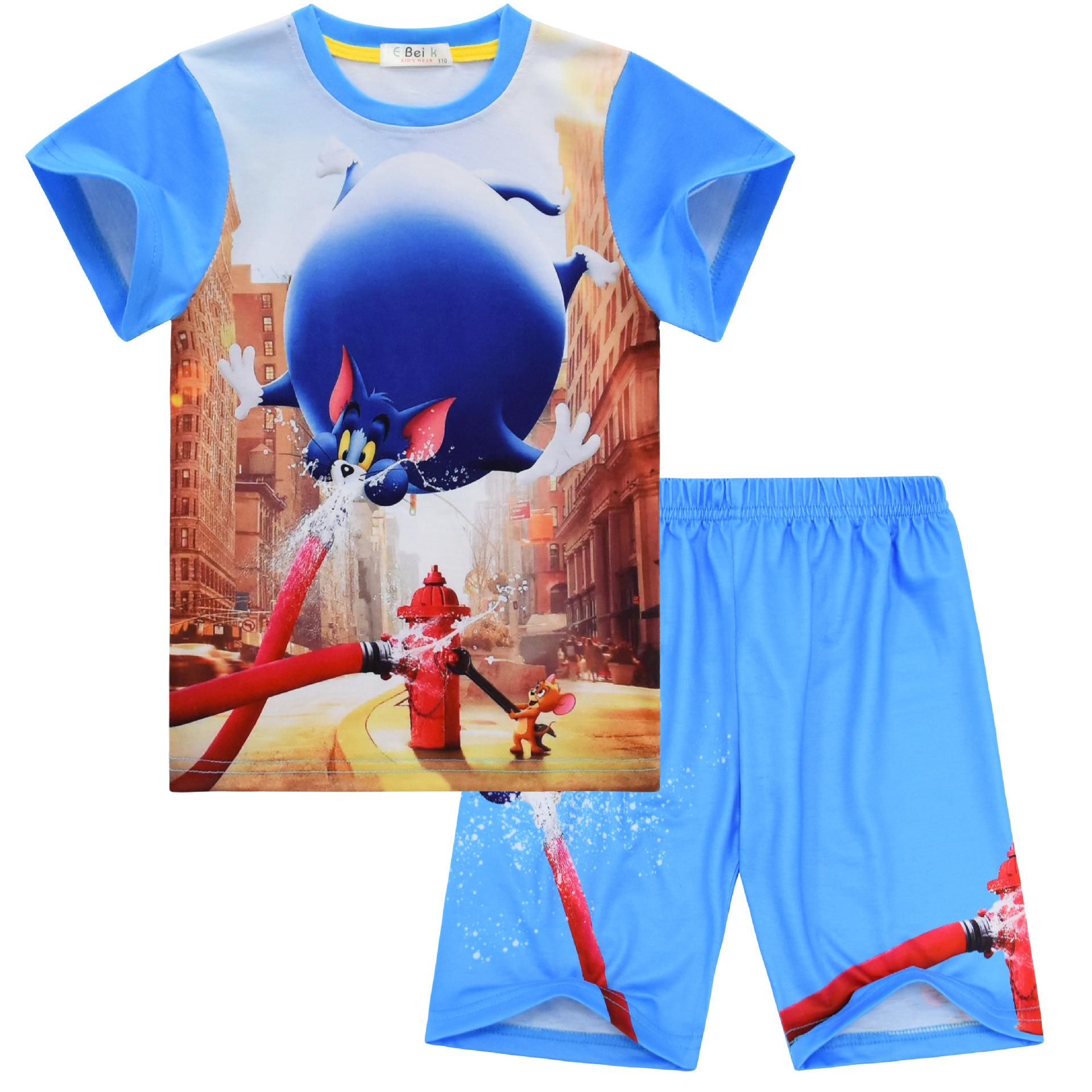 New Cartoon Movie Animation Cartoon Digital Printing, Short-Sleeved Loungewear Short-Sleeved Shirt + Pants Set 848 100
New Cartoon Movie Animation Cartoon Digital Printing, Short-Sleeved Loungewear Short-Sleeved Shirt + Pants Set 848 100