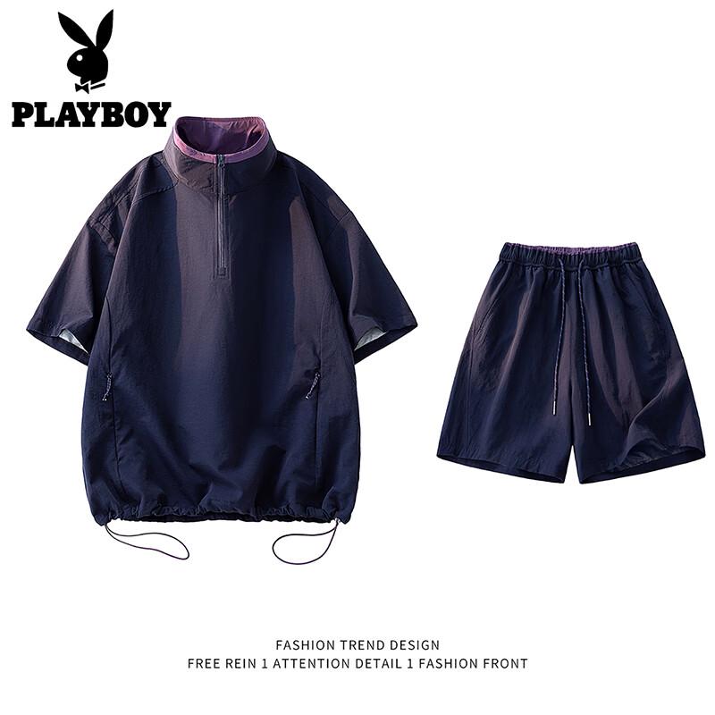PLAYBOY Men s Ice Silk Short Sleeve Sportswear Set 3XL
PLAYBOY Men s Ice Silk Short Sleeve Sportswear Set 3XL