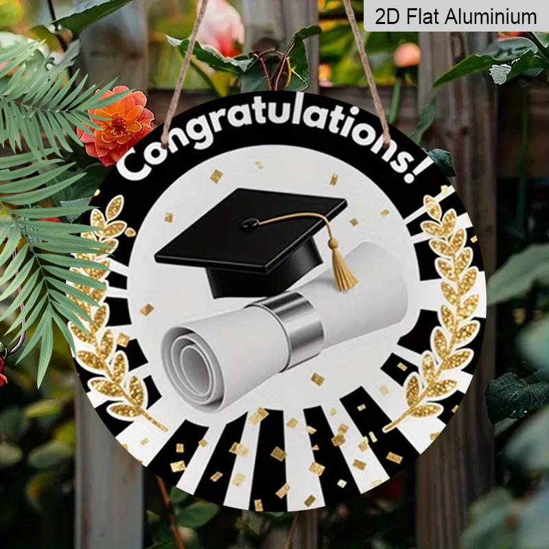 2D Flat Aluminum Graduation-Themed Wall Art Commemorative Gift 7.87 Inches X 7.87 Inches Minimalist Black-and-White Design Suitable for Cafes 1pc
2D Flat Aluminum Graduation-Themed Wall Art Commemorative Gift 7.87 Inches X 7.87 Inches Minimalist Black-and-White Design Suitable for Cafes 1pc