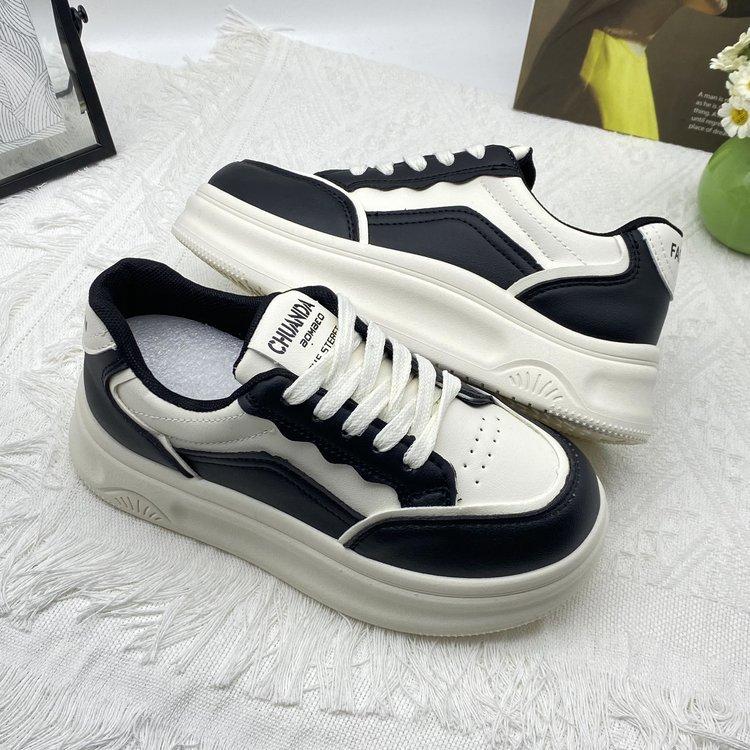 Little white shoes female students heightening platform sports board shoes board shoes 35
Little white shoes female students heightening platform sports board shoes board shoes 35