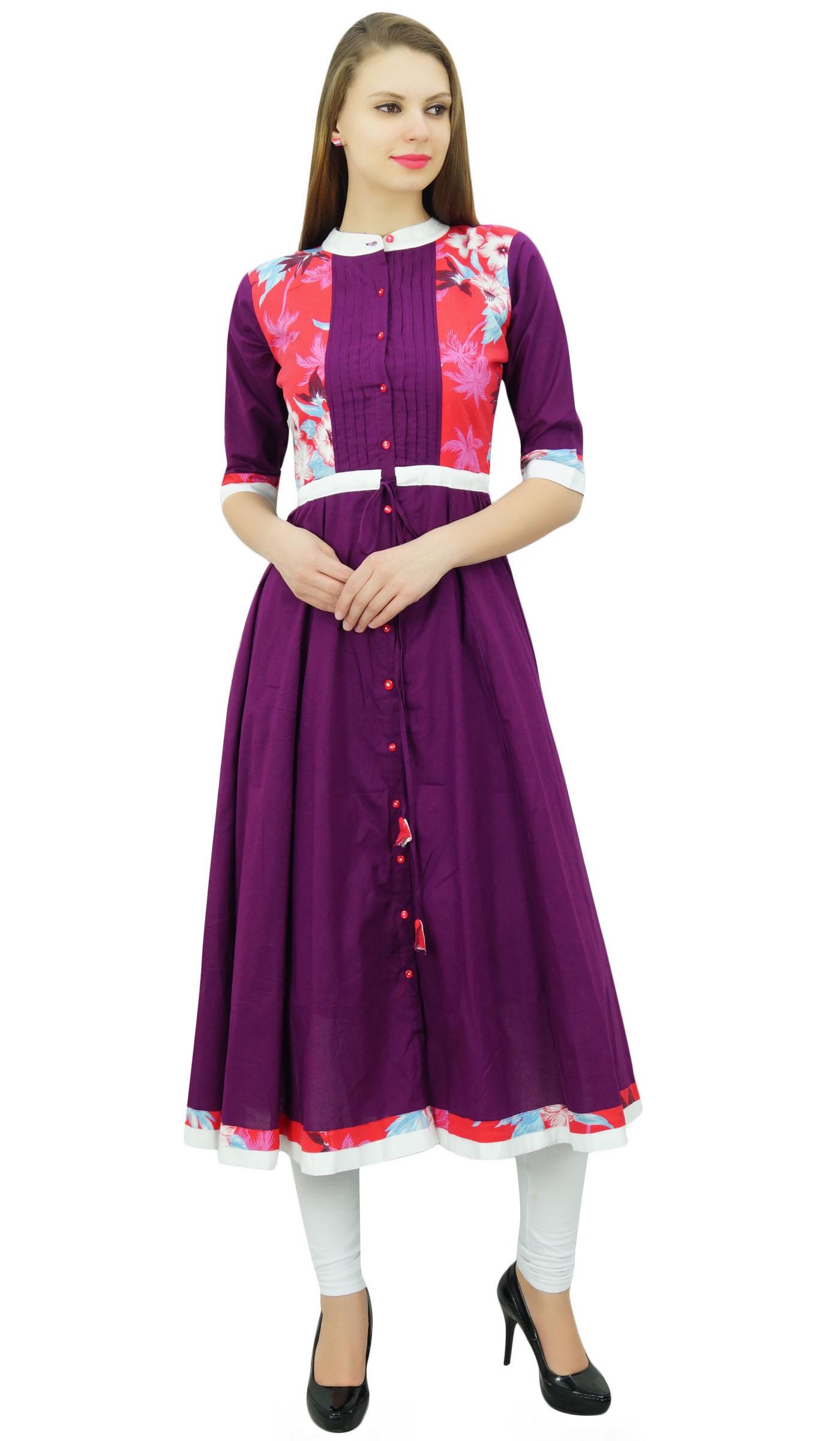 Bimba Women Anarkali Kurti Long Flared Tunic Cotton Kurta Indian Ethnic 32 фіолетовий
Bimba Women Anarkali Kurti Long Flared Tunic Cotton Kurta Indian Ethnic 32 фіолетовий