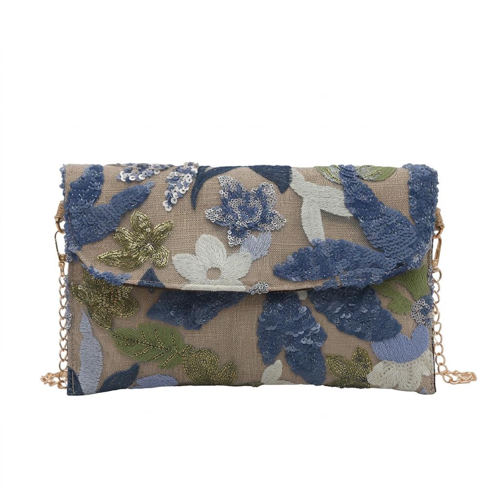 Straw Woven Bag Women s Detachable Chain Crossbody Shoulder Bag Chinese Style Handbag Sequin Floral Envelope Bag синій
Straw Woven Bag Women s Detachable Chain Crossbody Shoulder Bag Chinese Style Handbag Sequin Floral Envelope Bag синій