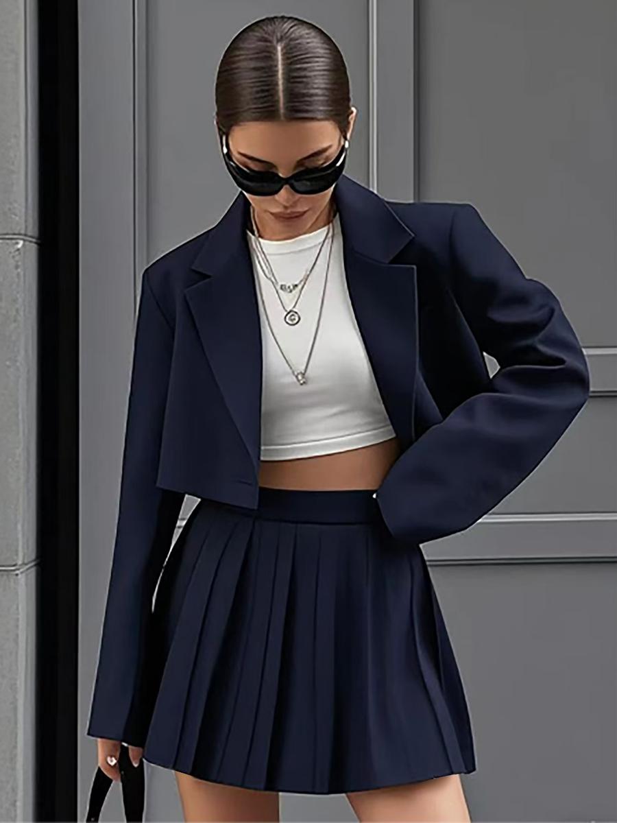 New Short Suit Shorts Set Summer Two-Button Short Suit + Pleated Shorts Pants XL темно-синього кольору
New Short Suit Shorts Set Summer Two-Button Short Suit + Pleated Shorts Pants XL темно-синього кольору
