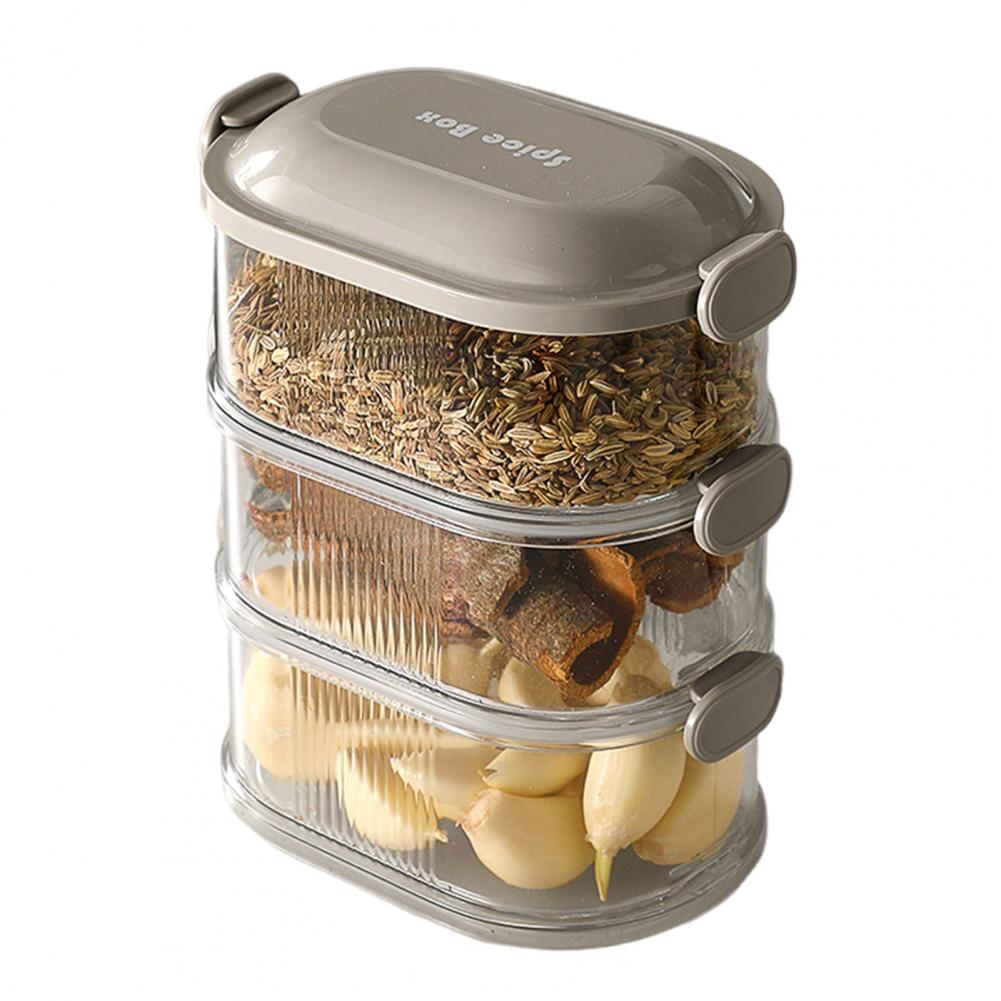 Spice Organizer Spice Container with Capacity Storage Box top Design Dustproof Seal Moisture proof Food Storage for Easy сірий
Spice Organizer Spice Container with Capacity Storage Box top Design Dustproof Seal Moisture proof Food Storage for Easy сірий