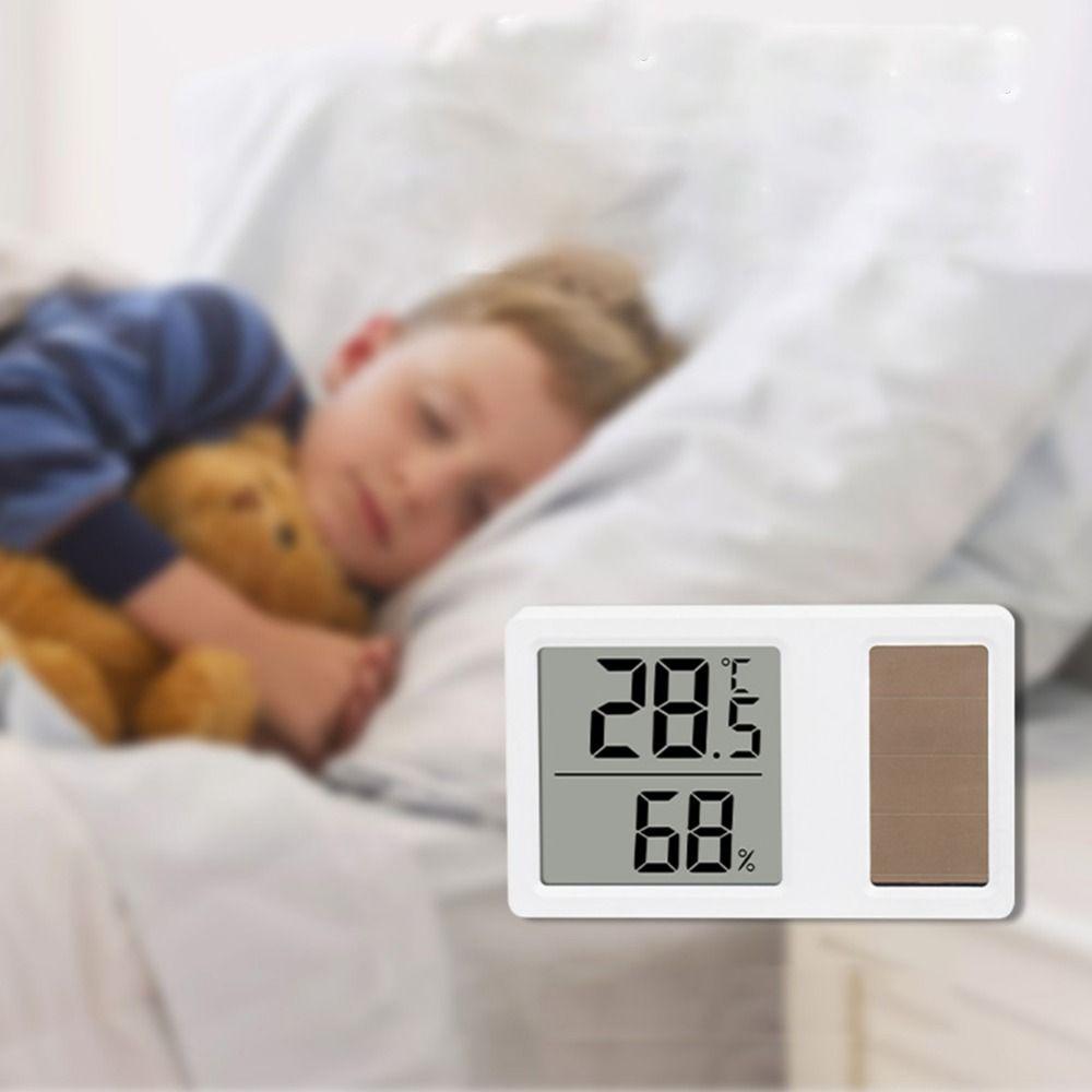 2Pcs Mini Portable Temperature Humidity Meter Solar Powered Digital Thermometer Hygrometer Bedroom 5*3CM
2Pcs Mini Portable Temperature Humidity Meter Solar Powered Digital Thermometer Hygrometer Bedroom 5*3CM