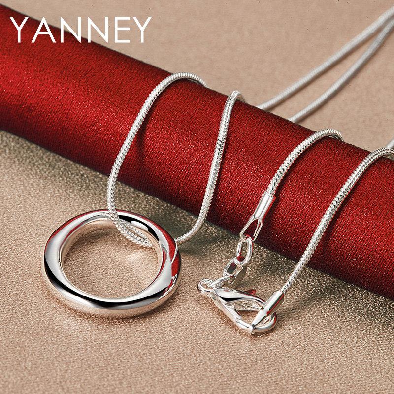 Simple 925 Sterling Silver 16-30 Delicate Round Cross Pendant Necklace Women s Gift Wedding Elegant Party Accessories 40cm
Simple 925 Sterling Silver 16-30 Delicate Round Cross Pendant Necklace Women s Gift Wedding Elegant Party Accessories 40cm