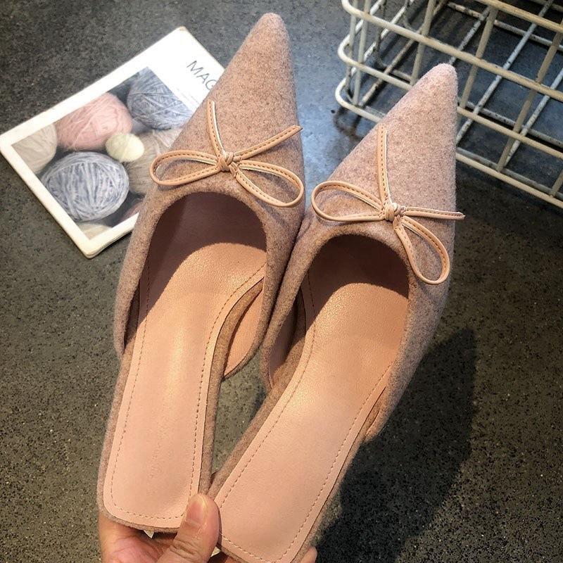 Fairy style bow temperament bag head half slippers outer wear 2025 new light mouth pointed thick heel sandals 40 зелений
Fairy style bow temperament bag head half slippers outer wear 2025 new light mouth pointed thick heel sandals 40 зелений