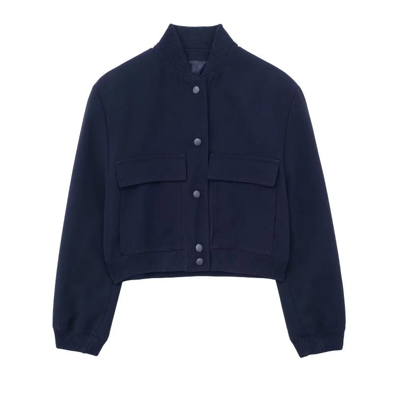 2026 Elegant Solid Streetwear Jacket Women Long Sleeve Button Slim Cropped Coat Female Pockets Design Casual Chic Tops New L темно-синього кольору
2026 Elegant Solid Streetwear Jacket Women Long Sleeve Button Slim Cropped Coat Female Pockets Design Casual Chic Tops New L темно-синього кольору